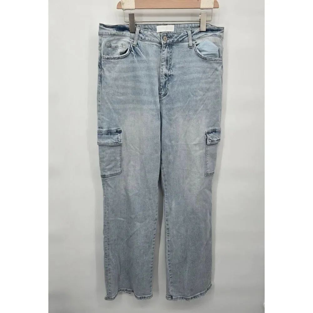 Vervet Super High Rise 90's Utility Straight Jeans Size 32